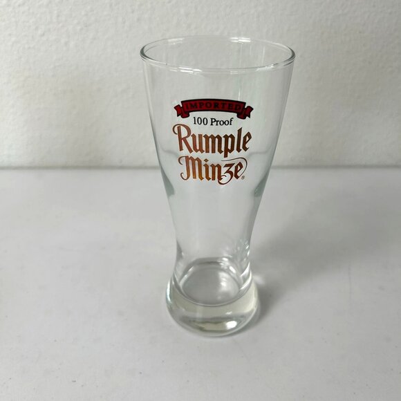 Rumple Minze Peppermint Schnapps Glass Germany 100 Proof - Picture 1 of 7